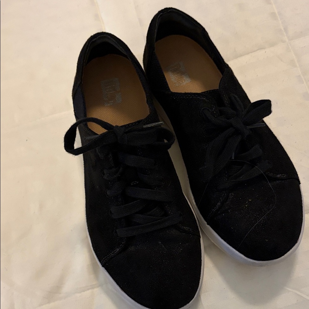Fit Flop Black Women's Casual Lace-Up Sneakers